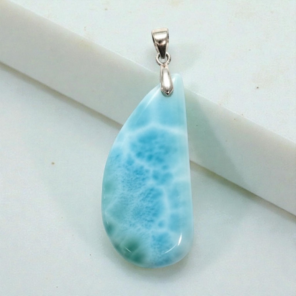 Larimar Anhänger mit 925 Öse