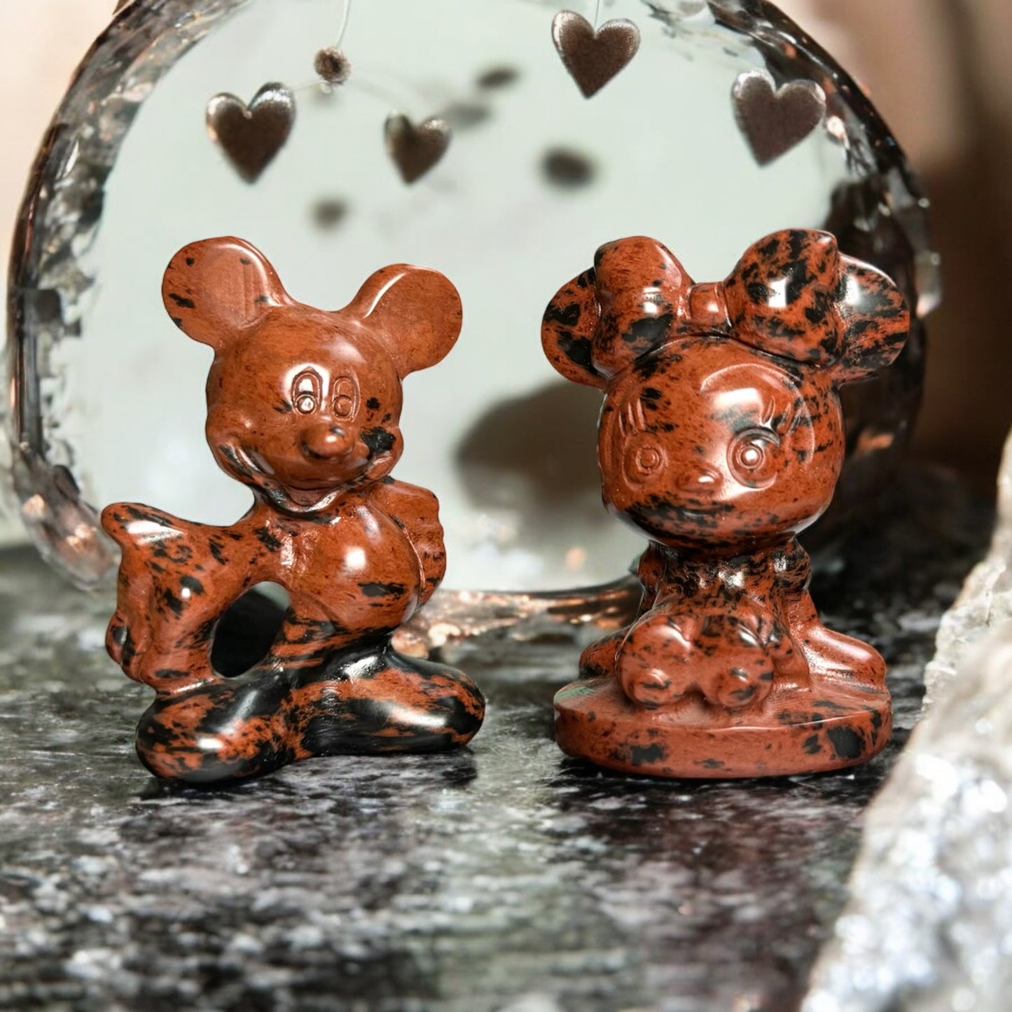 Mick und Mini couple Mahagoni Obsidian