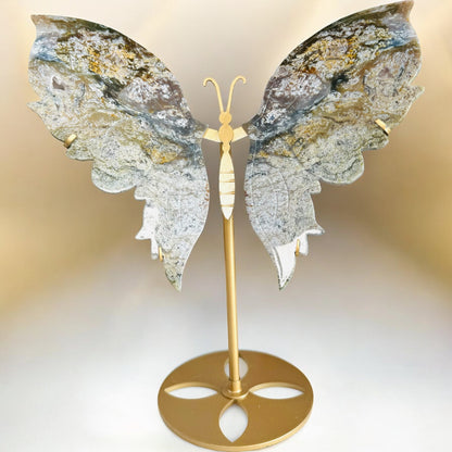 Moosachat Schmetterling auf Ständer