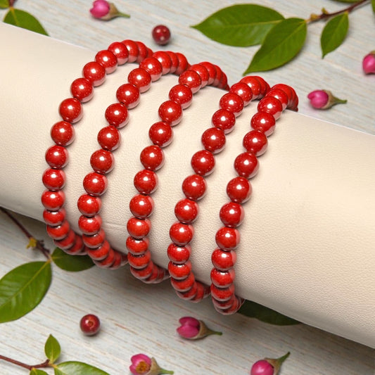 Cinnabar Armband mit Aura Glanz