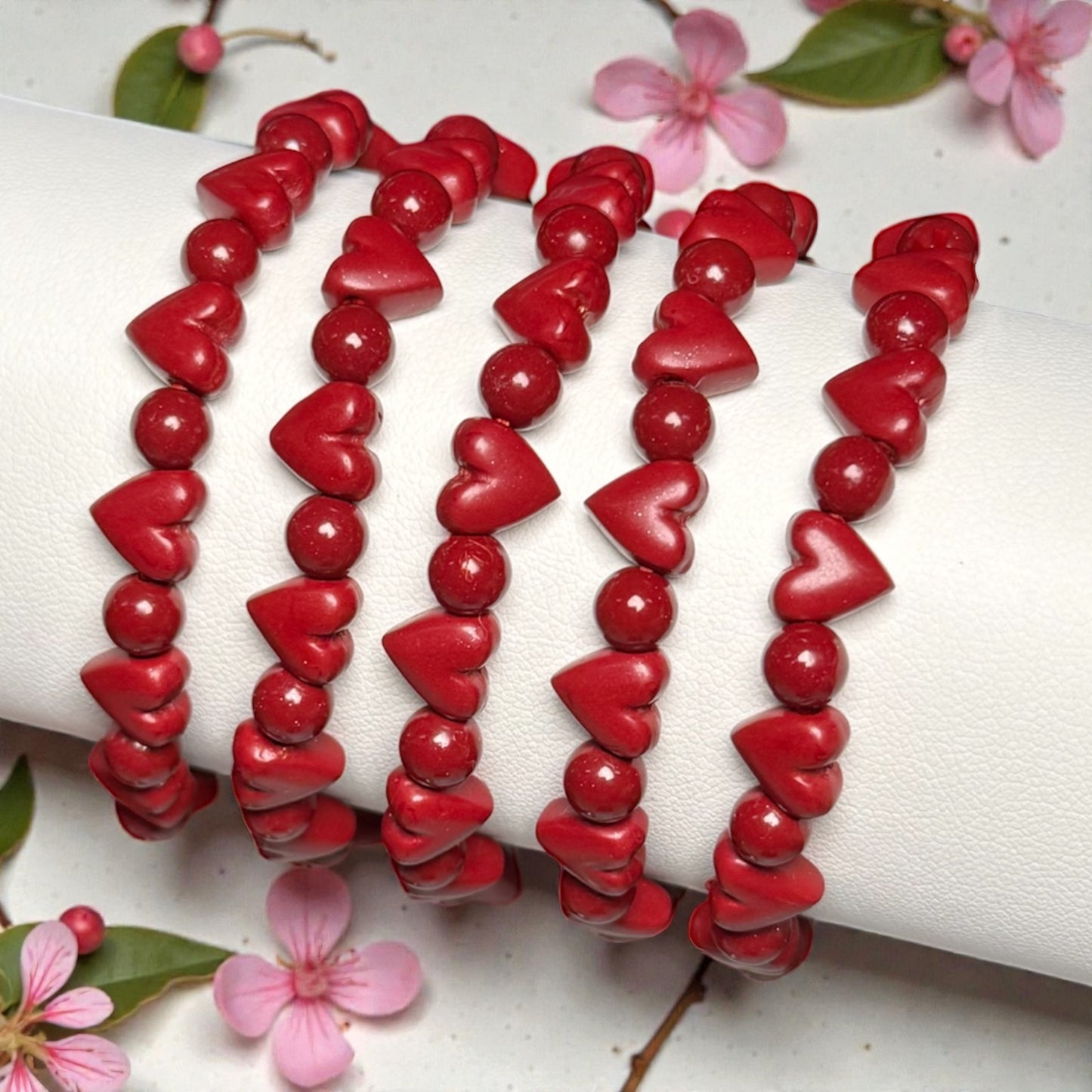 Cinnabar Herzen Armband