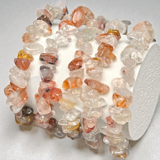 Feuerqaurz Chips Armband