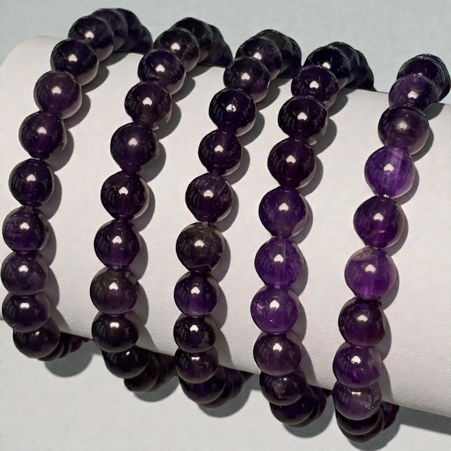 Amethyst Armband sehr dunkel lila
