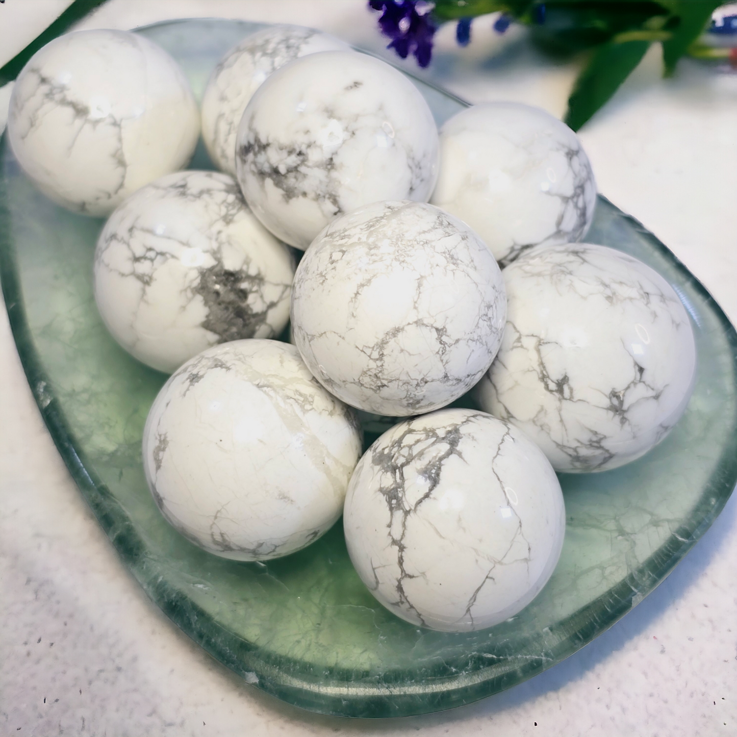Howlite Kugel klein